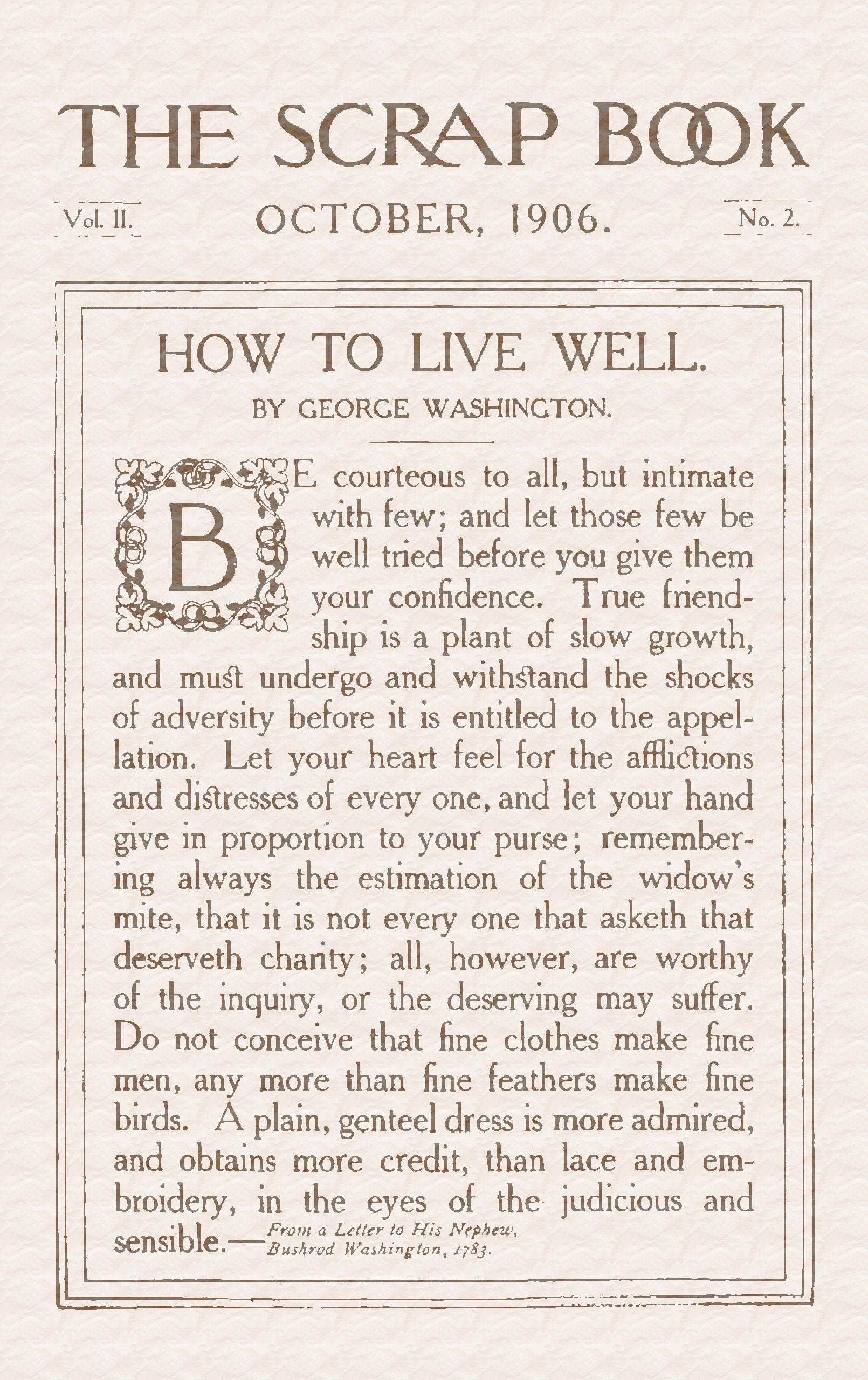 The Scrap Book Vol. II. October, 1906. No. 2