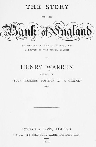 the Story of the Bank of England