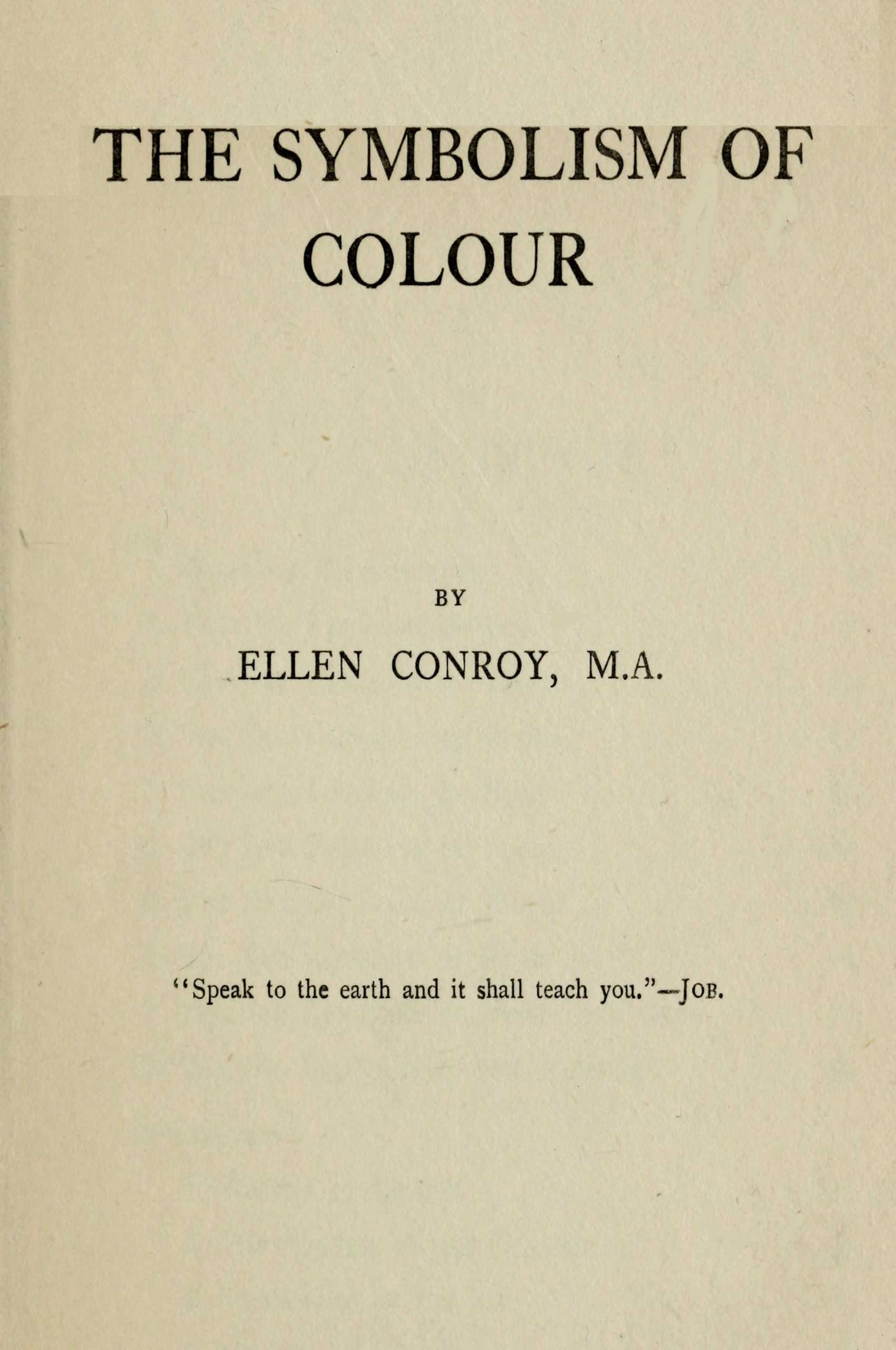 The symbolism of colour