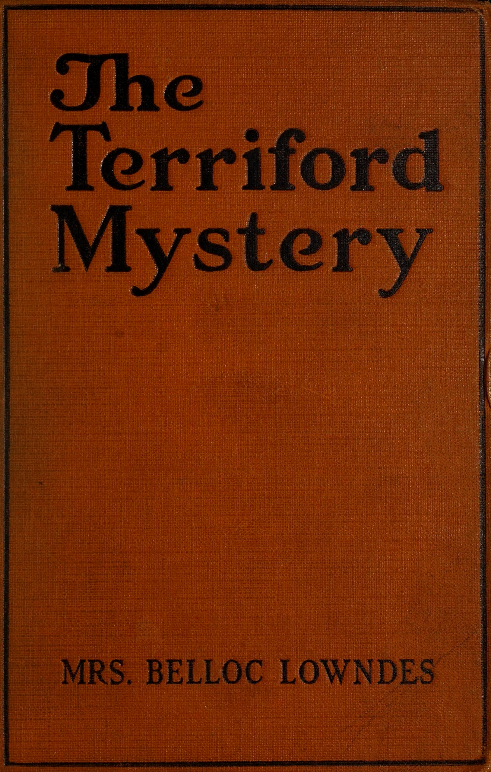 The Terriford Mystery