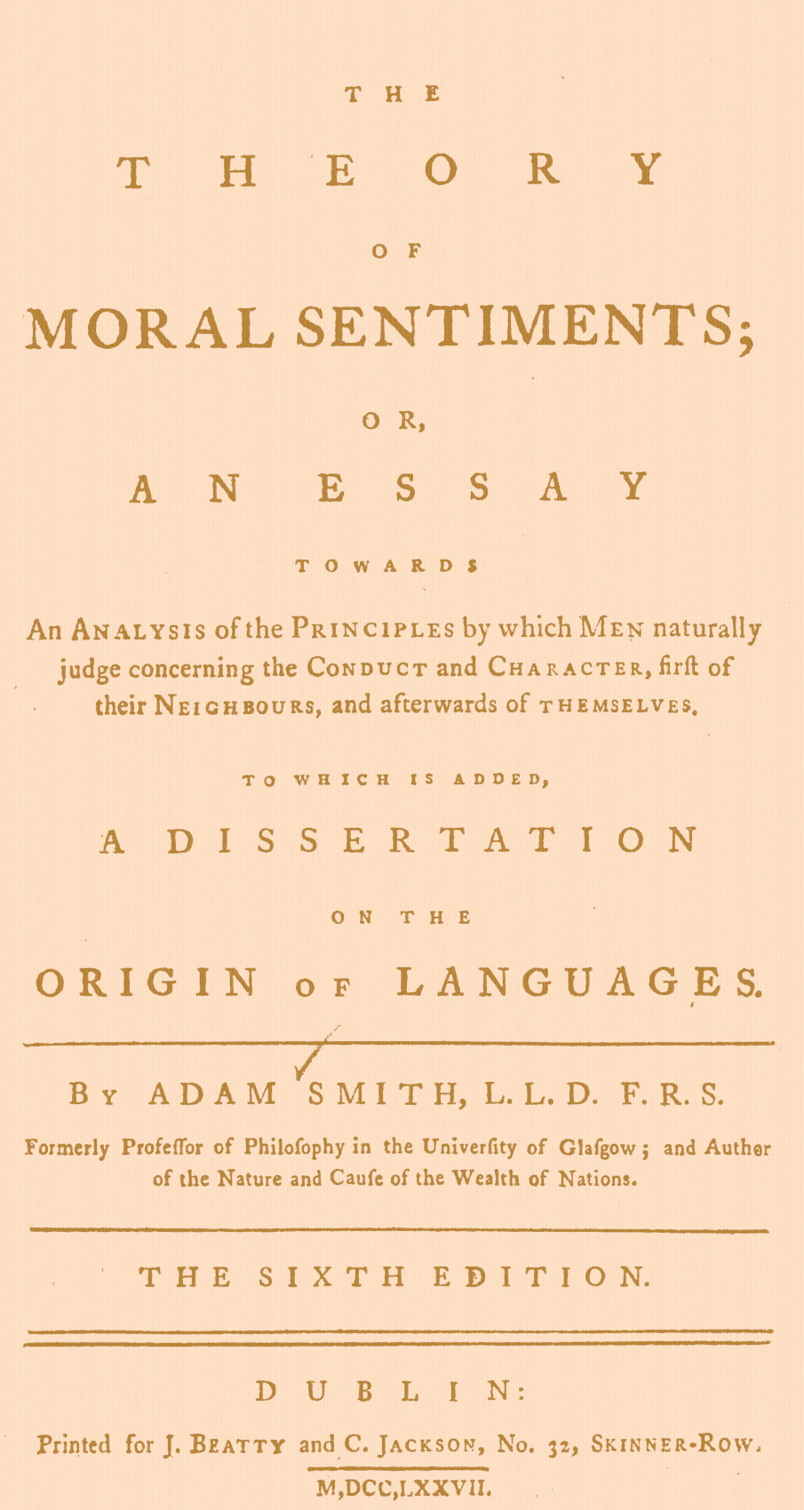The Theory of Moral Sentiments