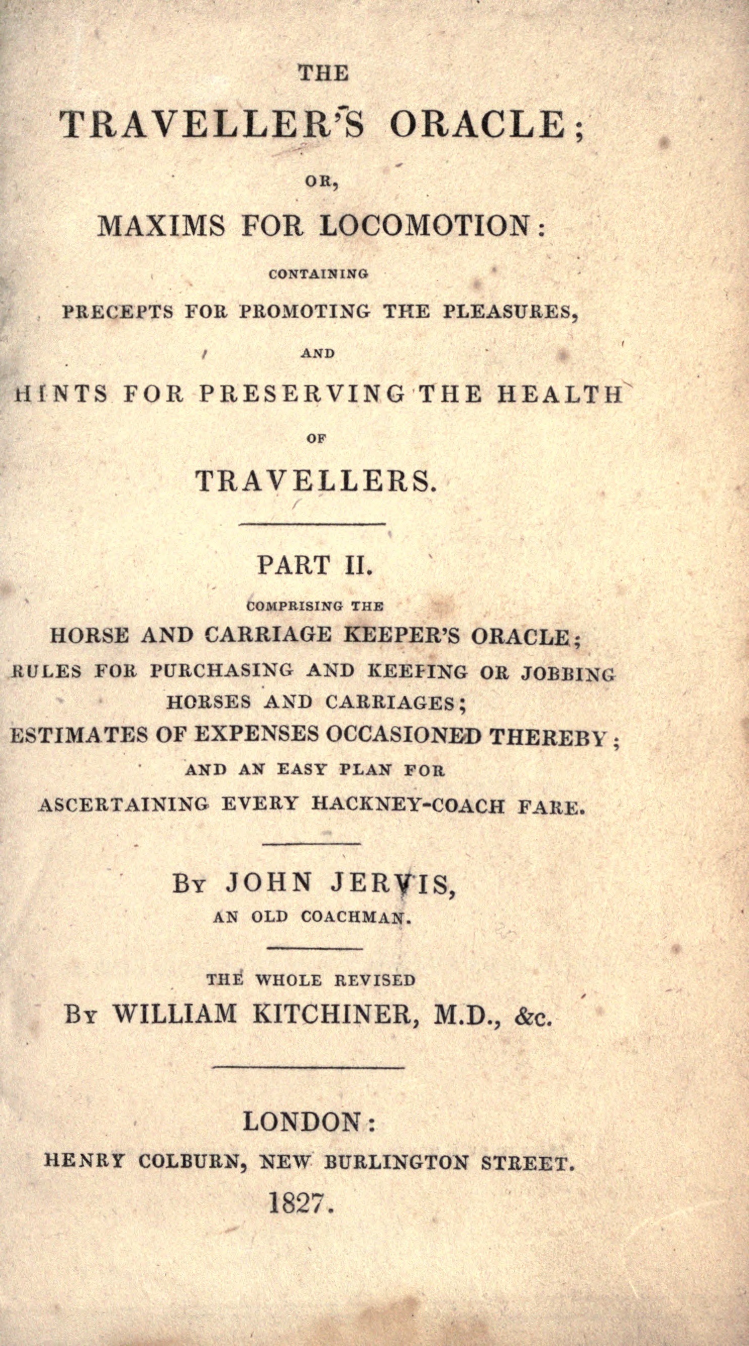 The Traveller's Oracle