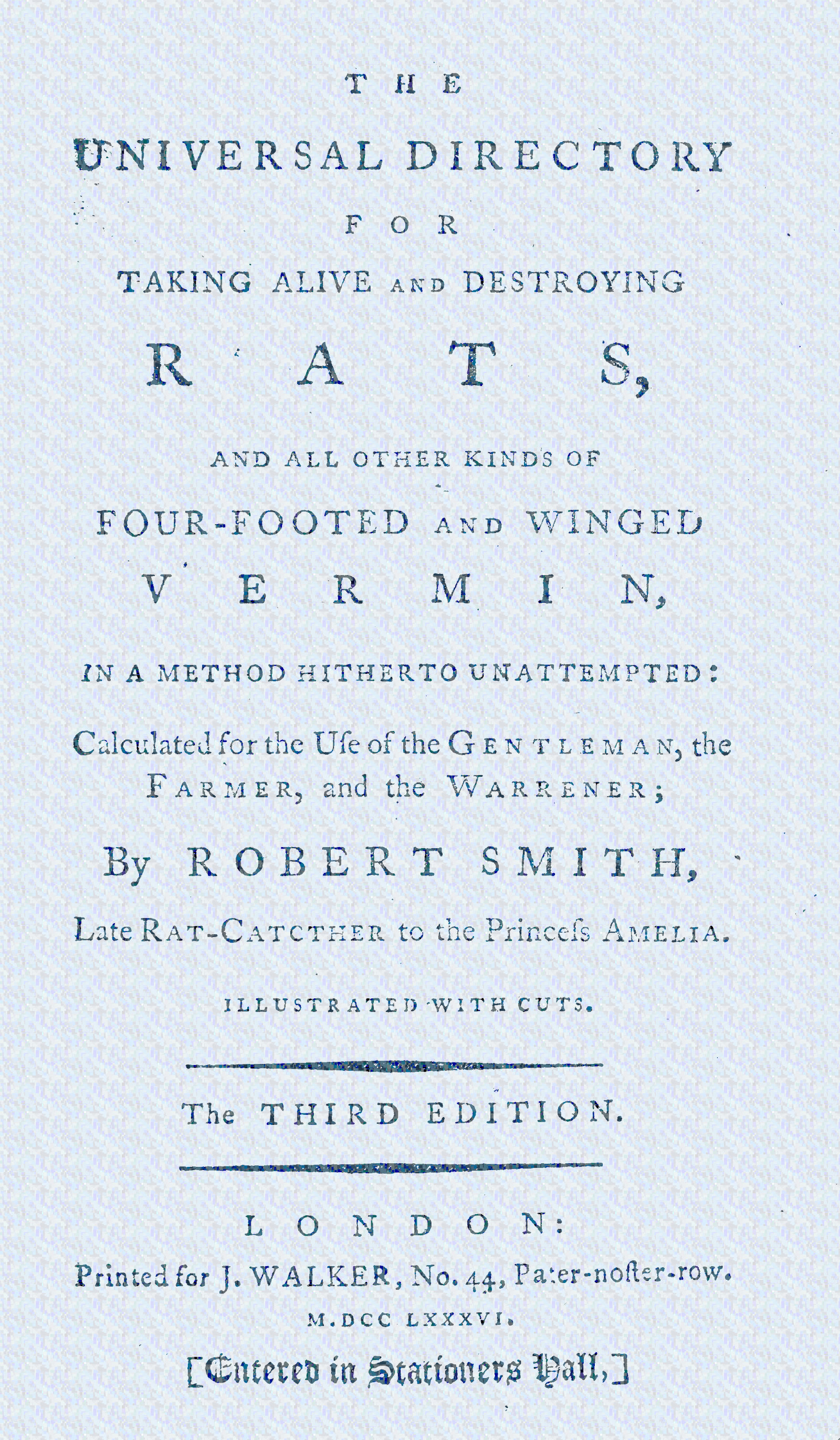 The Universal Directory For Taking Alive and Destroying Rats