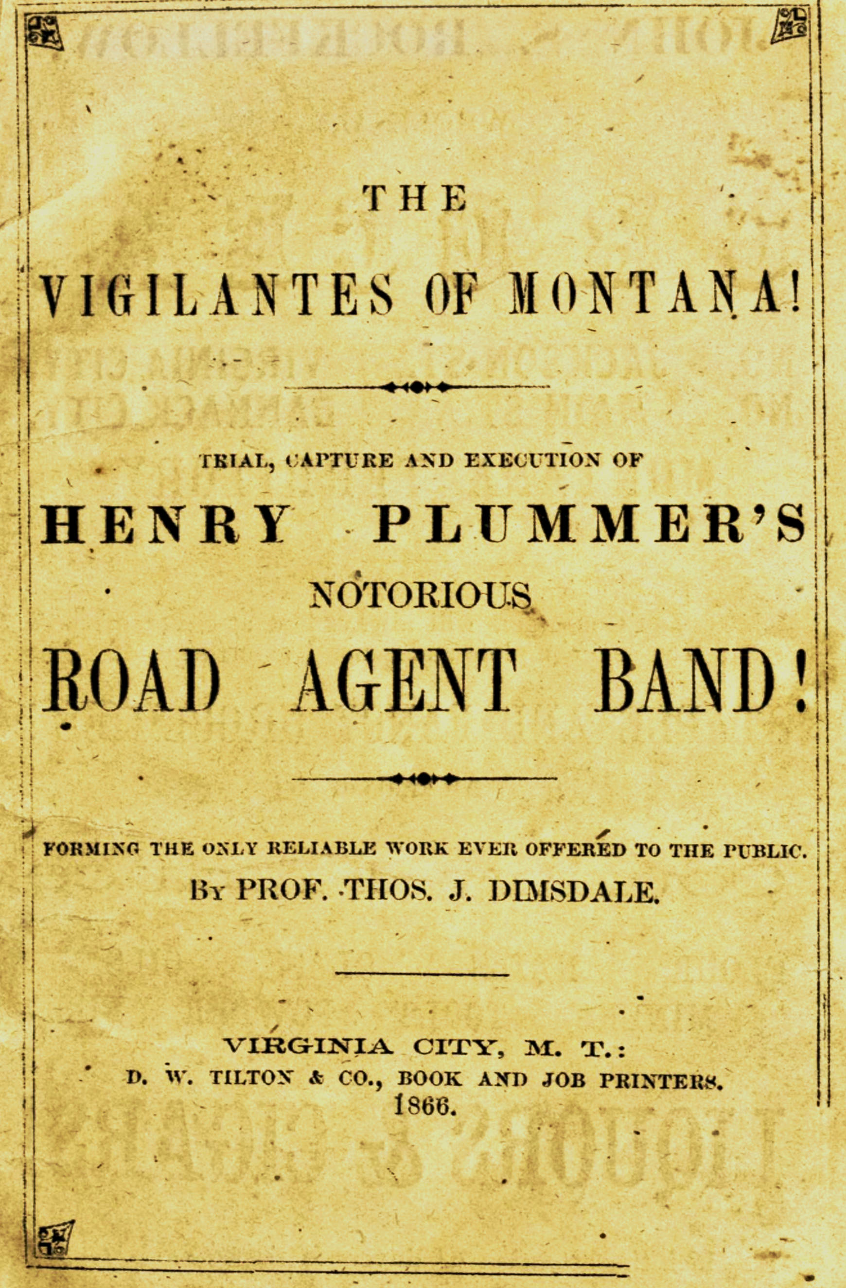 The Vigilantes of Montana