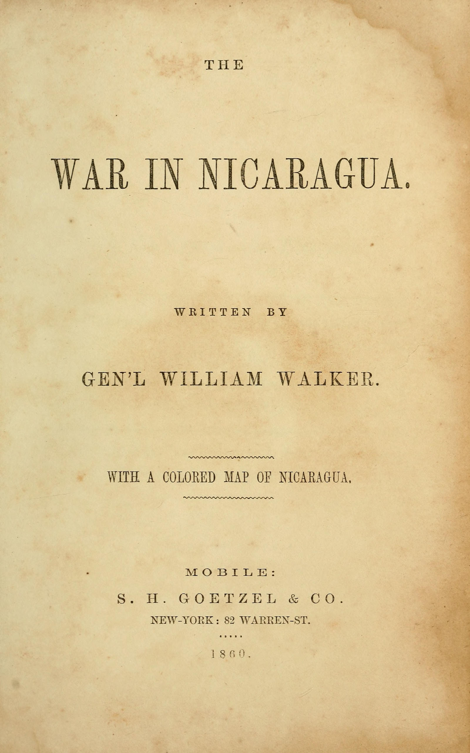 The war in Nicaragua
