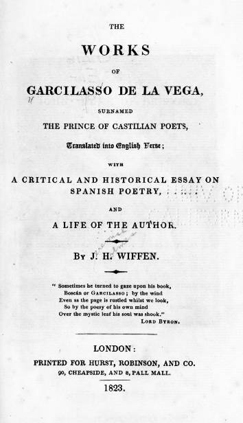 The Works of Garcilasso de la Vega