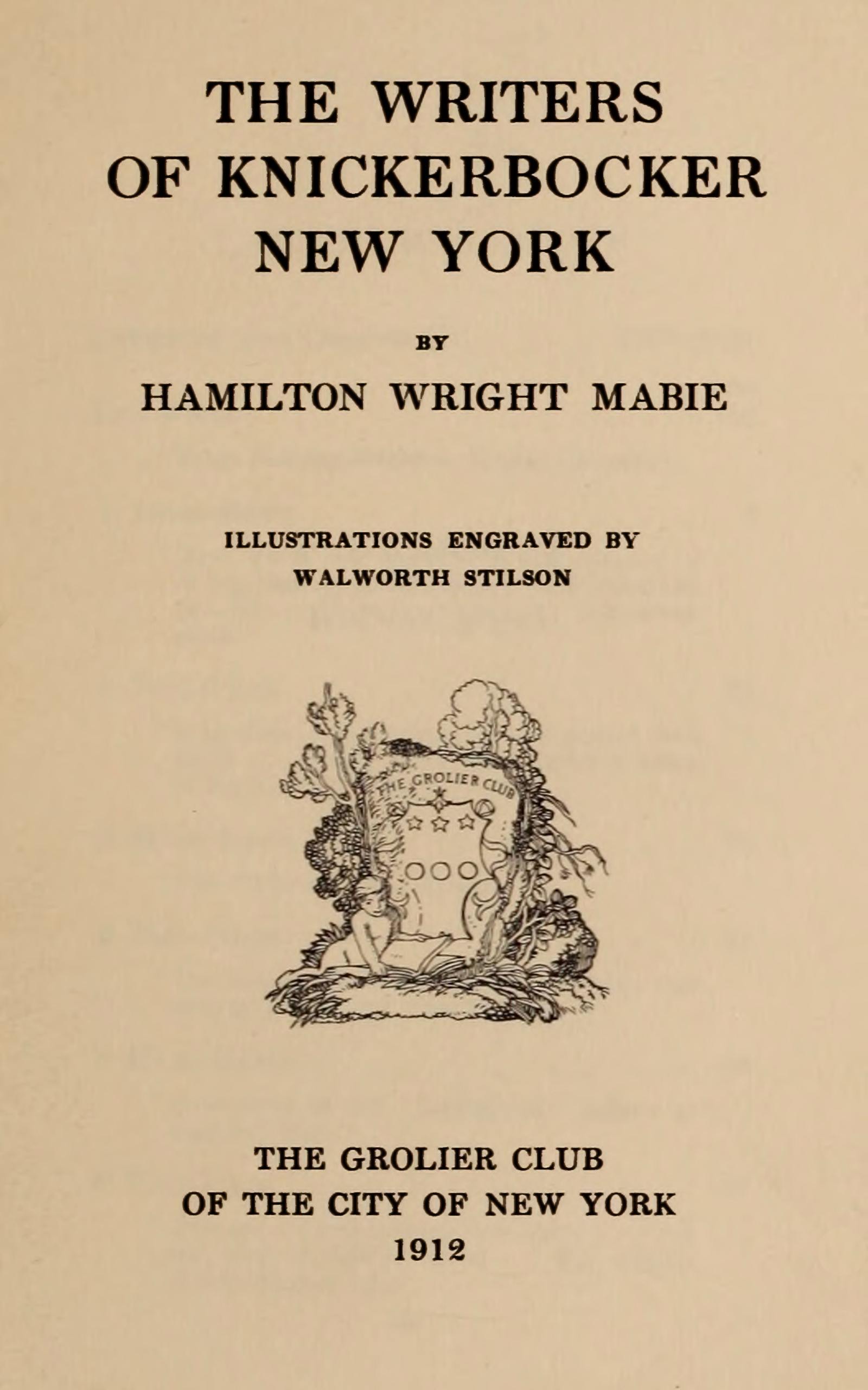The Writers of Knickerbocker New York