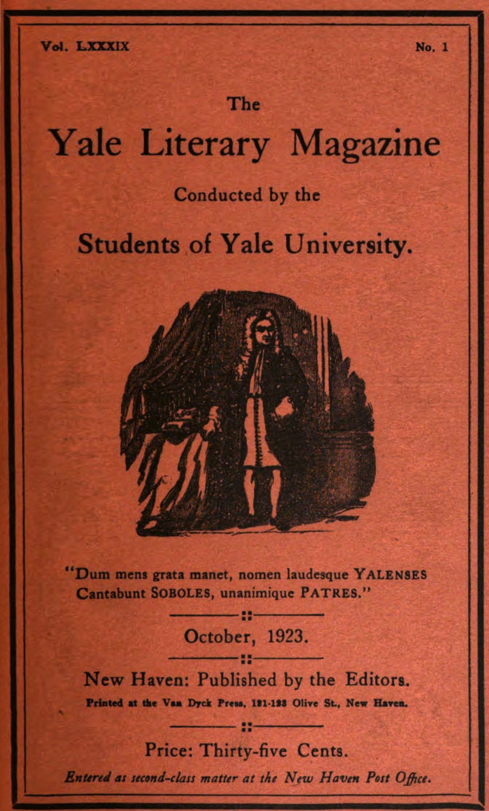 The Yale Literary Magazine (Vol. LXXXIX, No. 1)