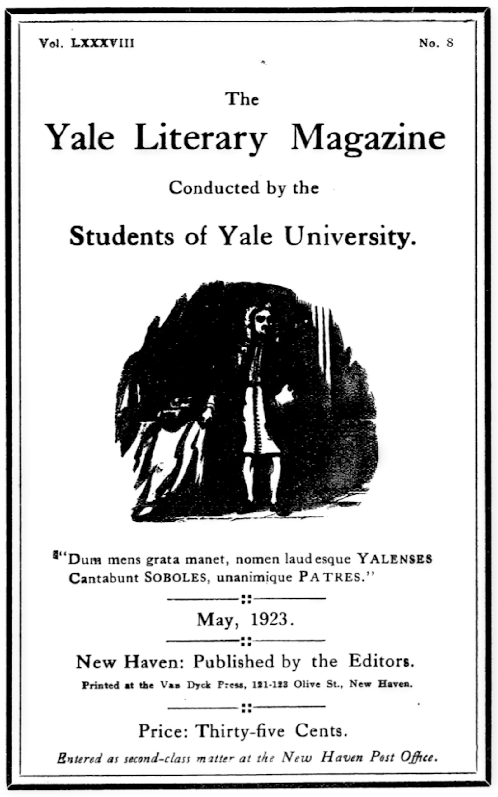 The Yale Literary Magazine (Vol. LXXXVIII, No. 8)