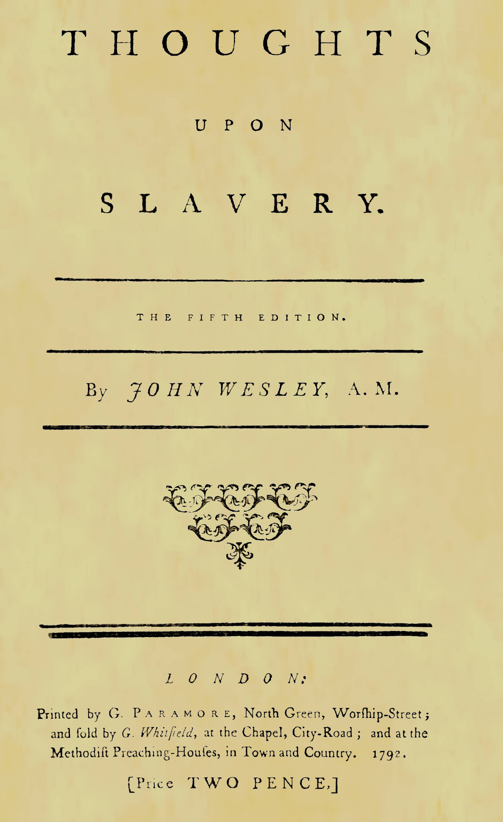 Thoughts upon Slavery