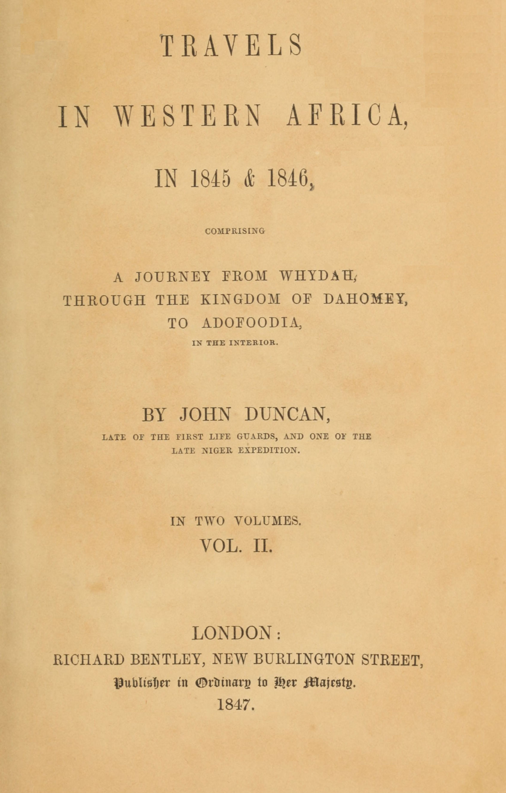 Travels in Western Africa, vol. 2