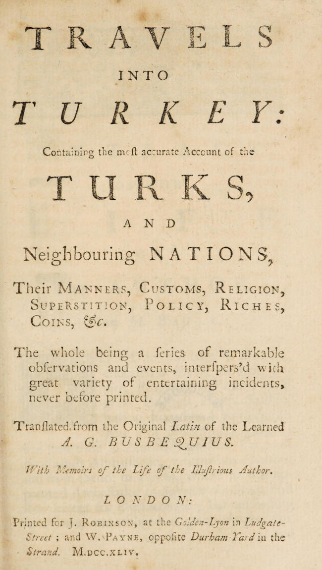 Travels into Turkey