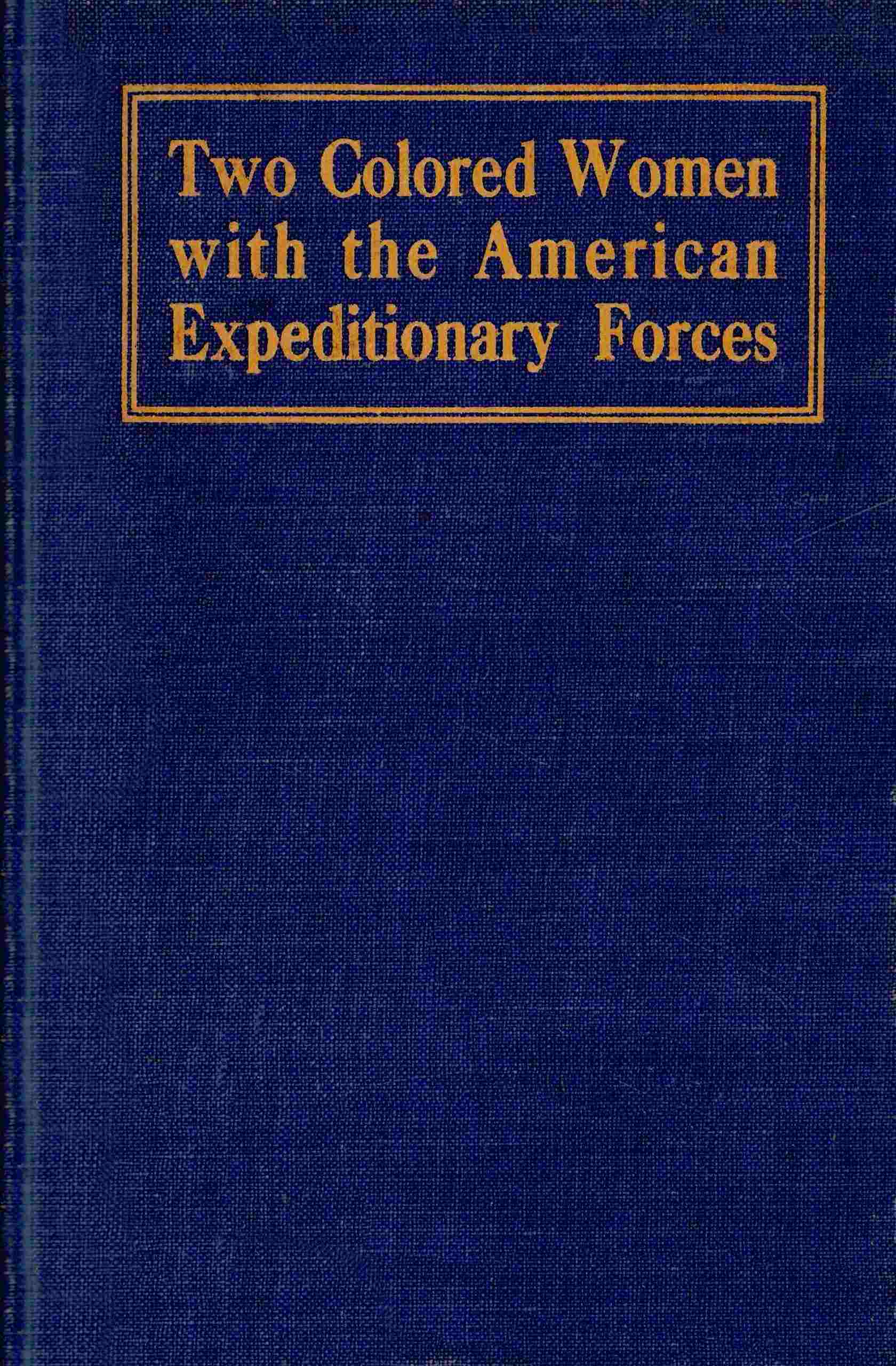 Two Colored Women With the American Expeditionary Forces