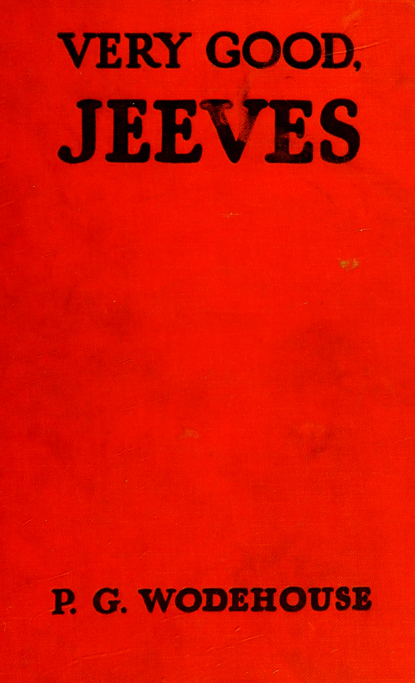 Very Good, Jeeves