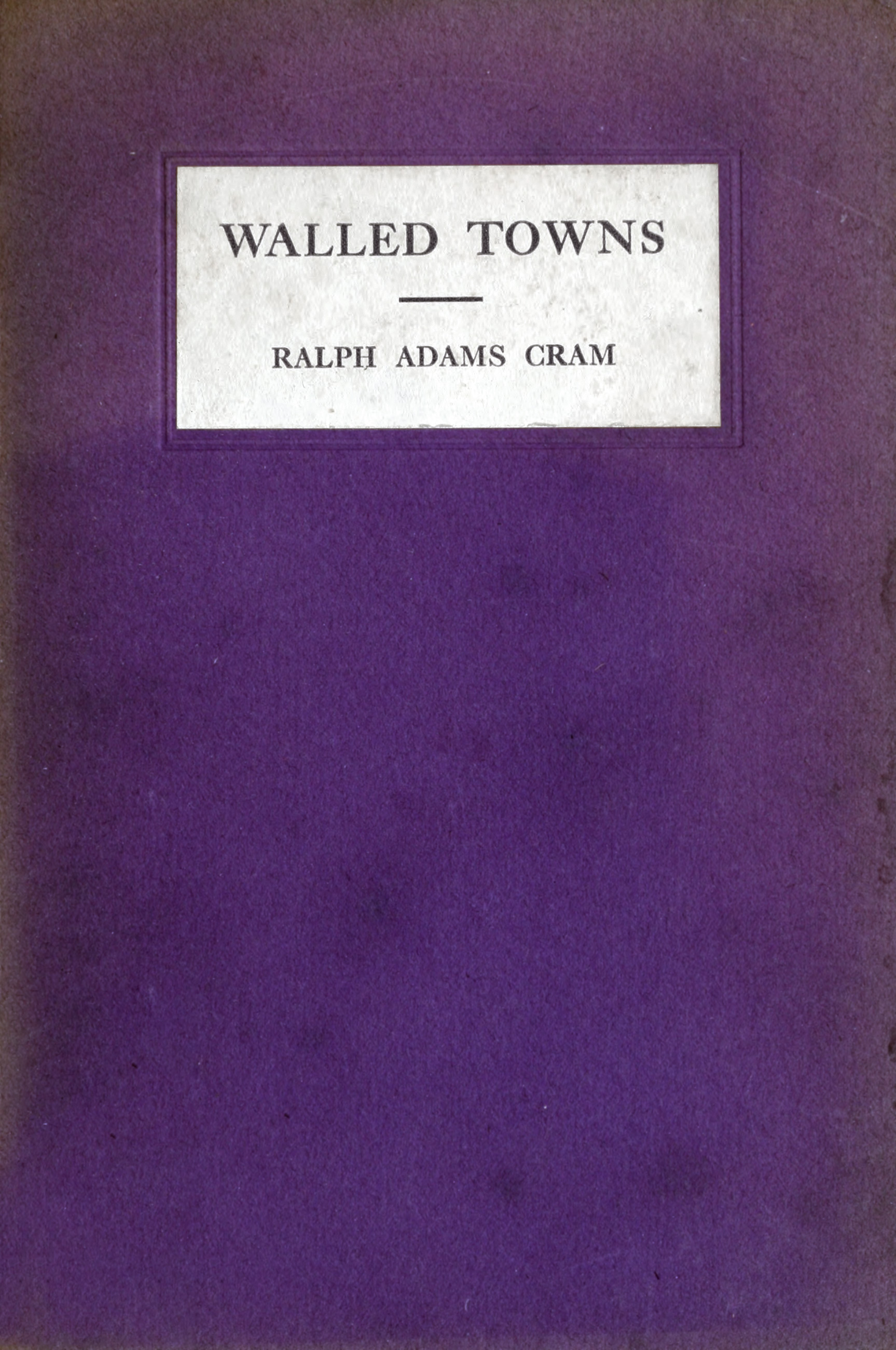 Walled towns