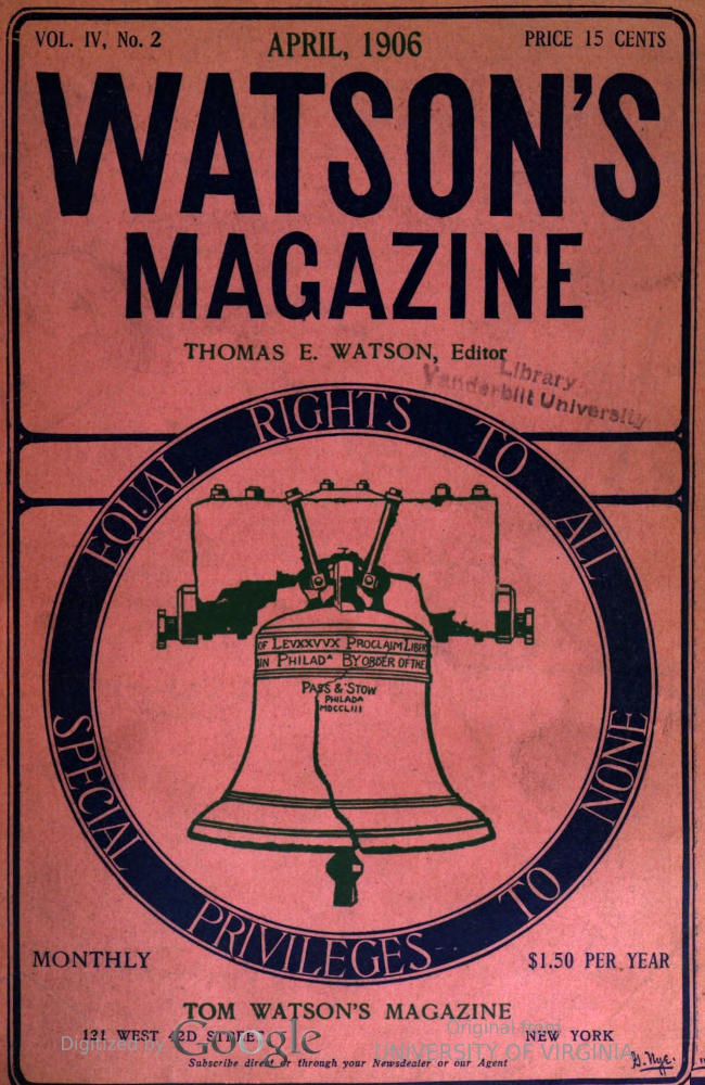 Watson’s Magazine, Vol. IV, No. 2, April, 1906