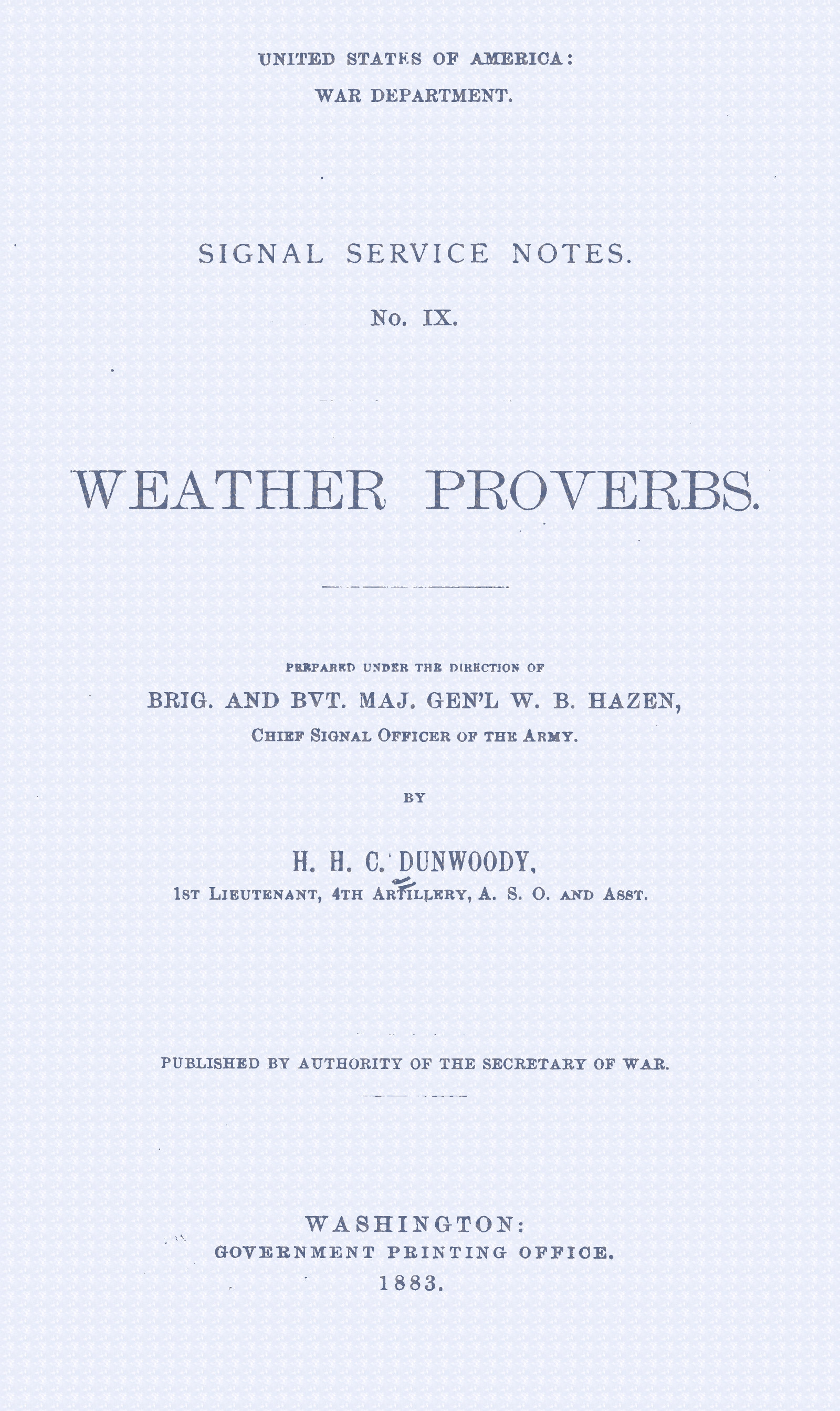 Weather Proverbs