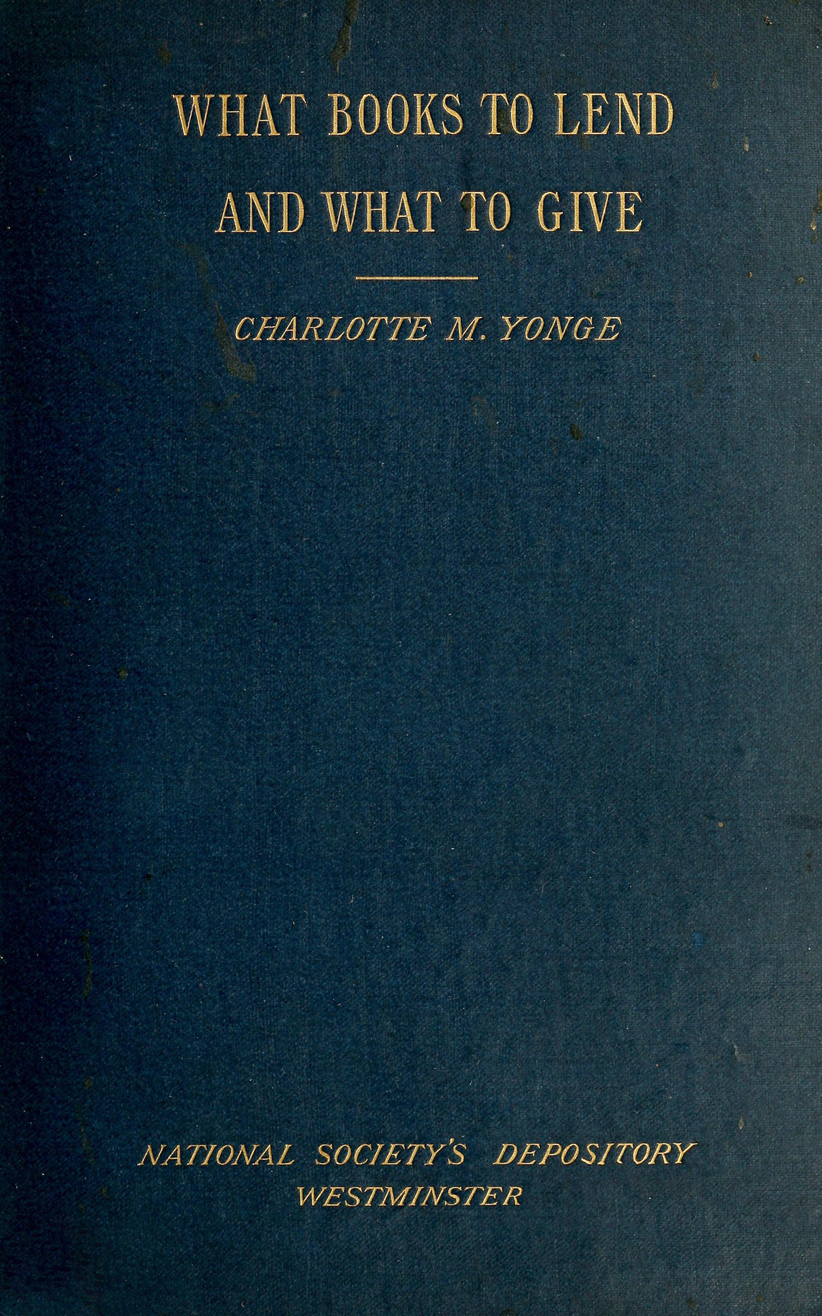 What books to lend and what to give