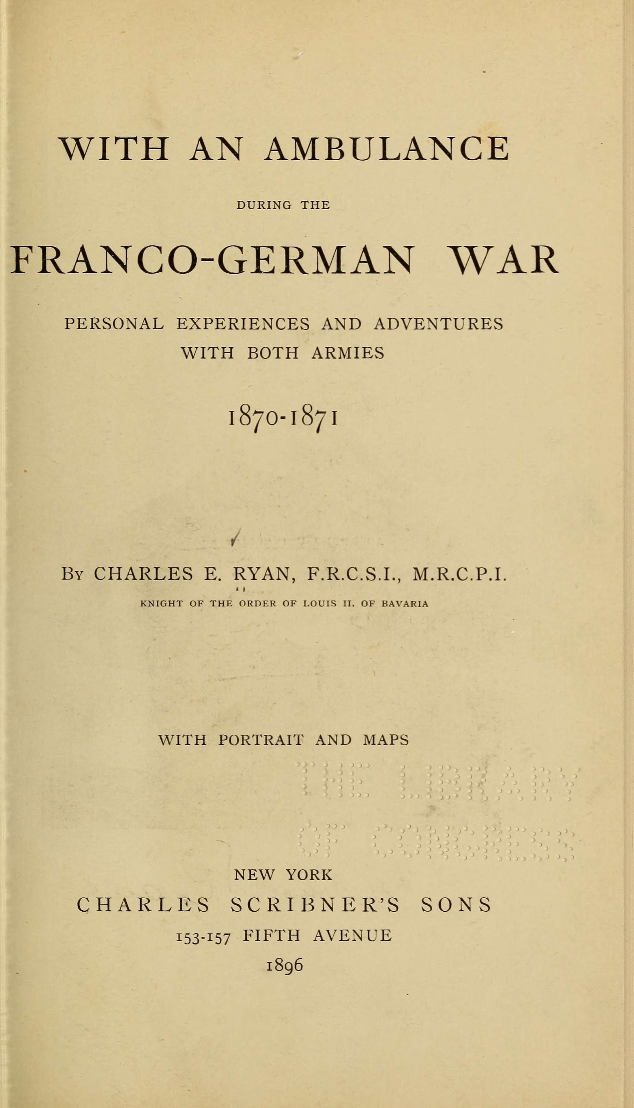 With an Ambulance During the Franco-German War