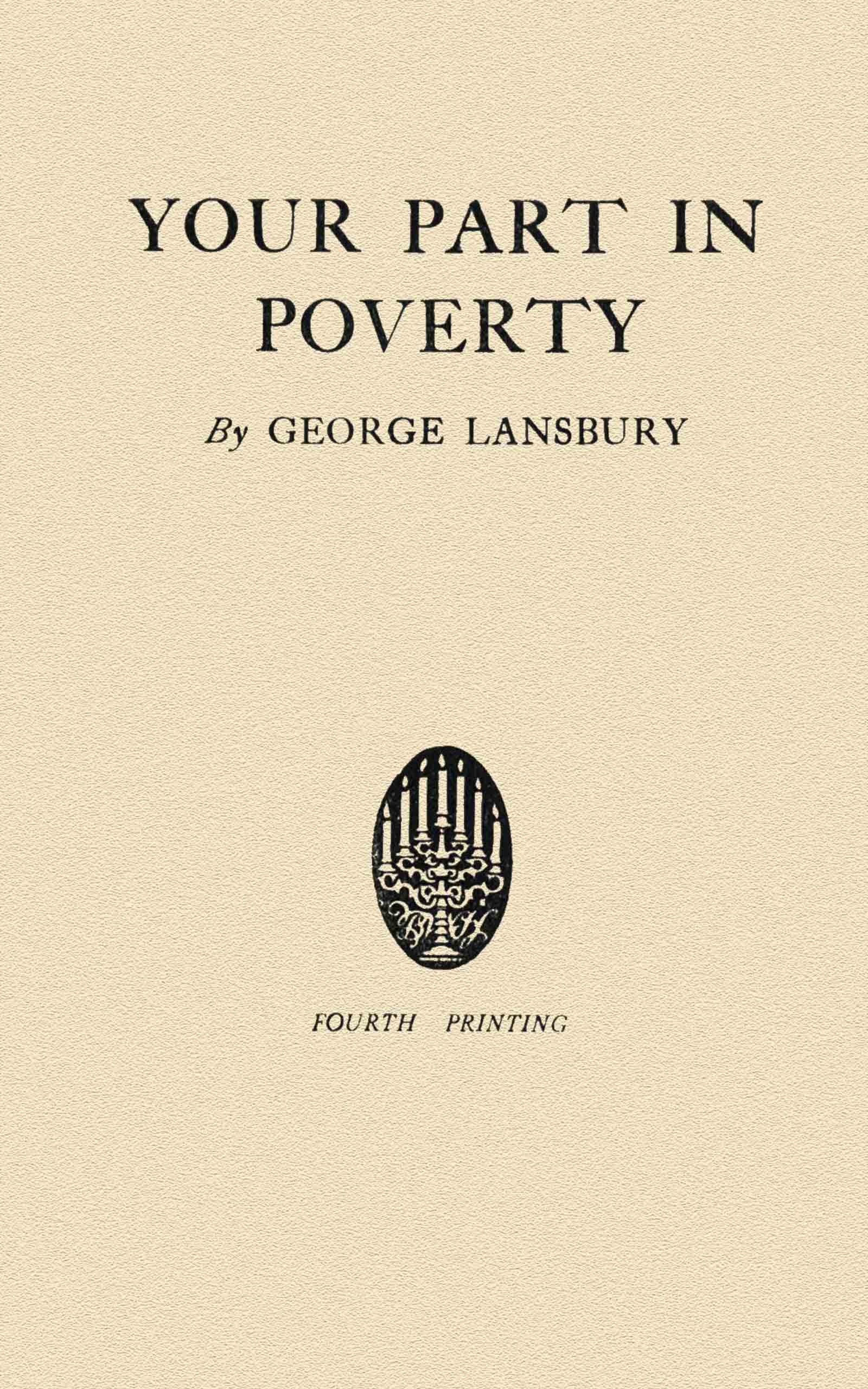 Your part in poverty