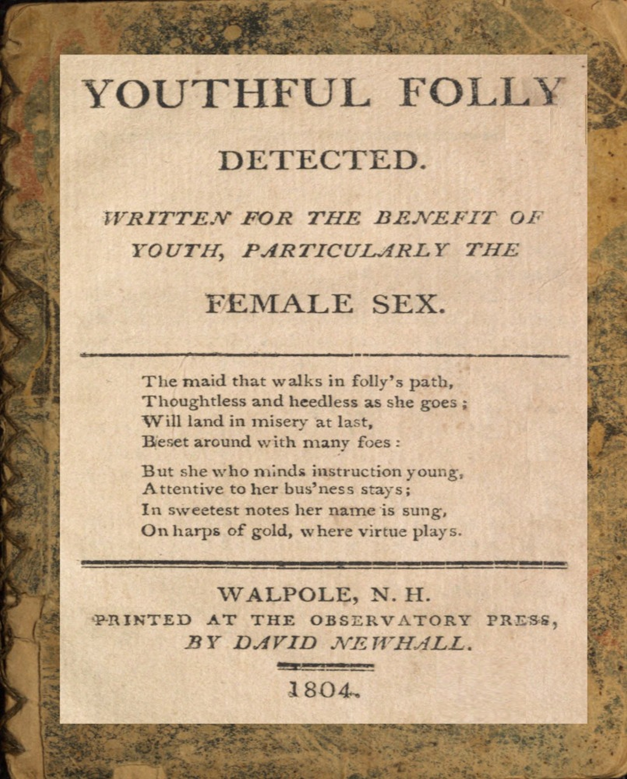Youthful Folly Detected